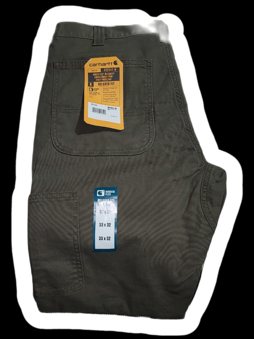 CarHartt Men's Relaxed-Fit Pants in Olive Green
